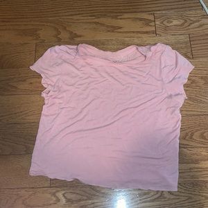 cute pink short sleeve with little ruffles